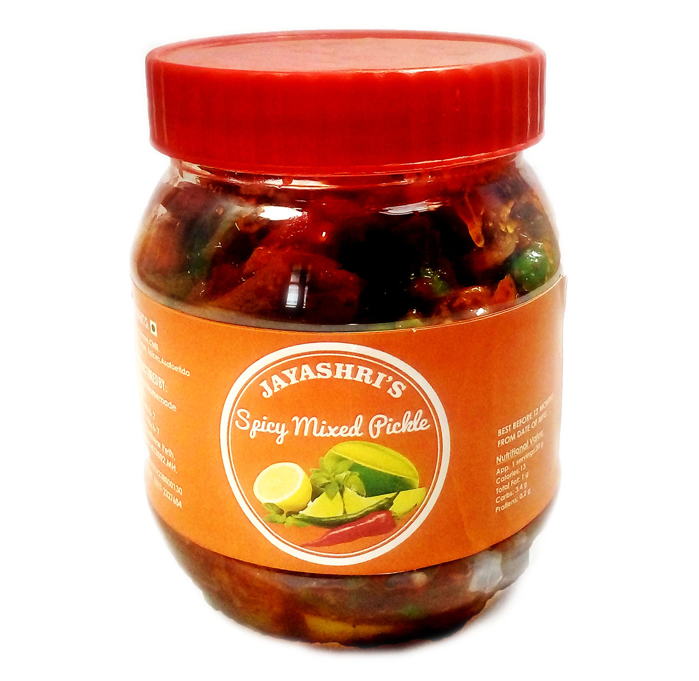 Buy Spicy Mixed Homemade Pickle Online | Jayashri Homemades